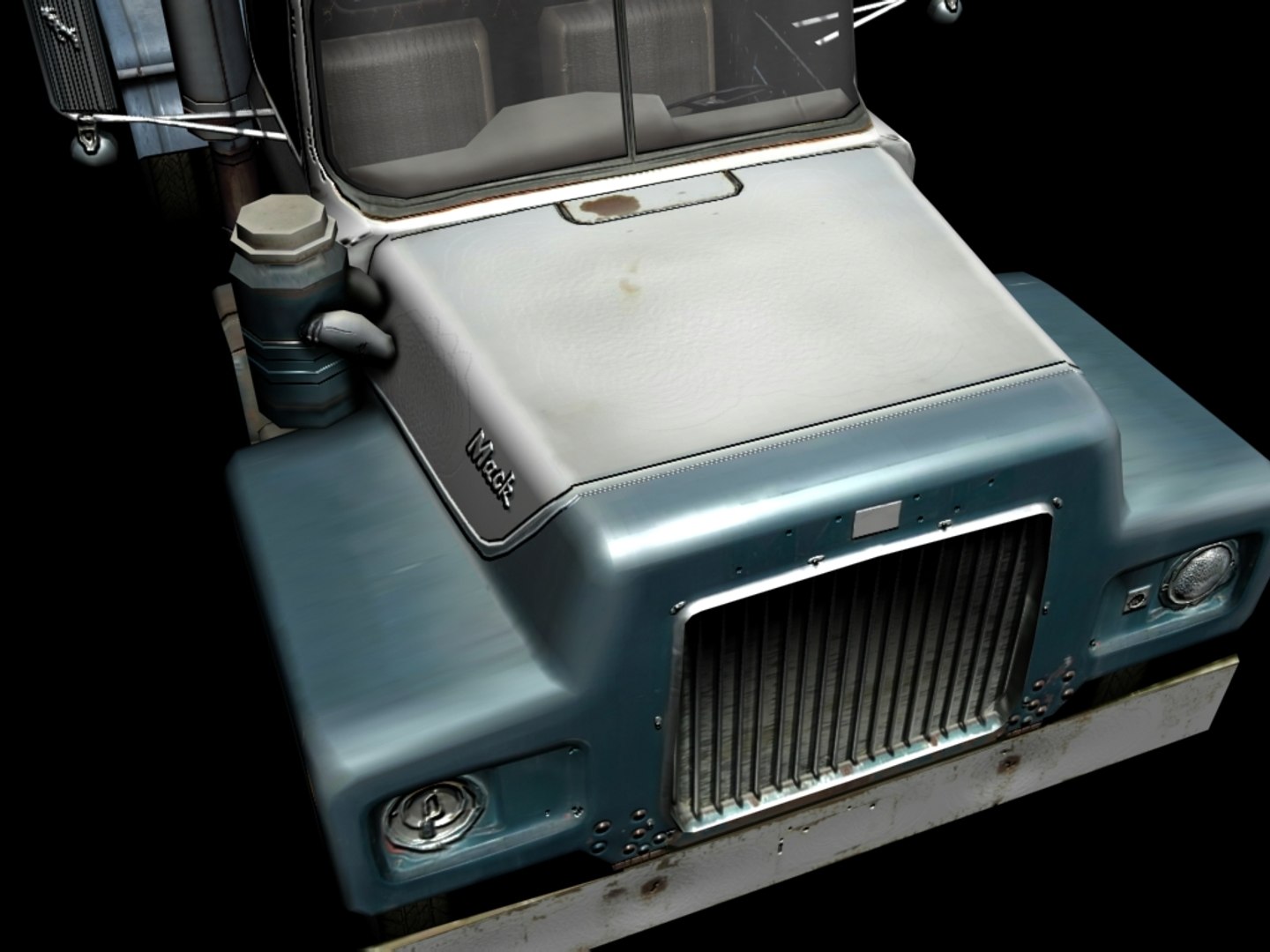 Mack R Semi Sig 3d 3ds