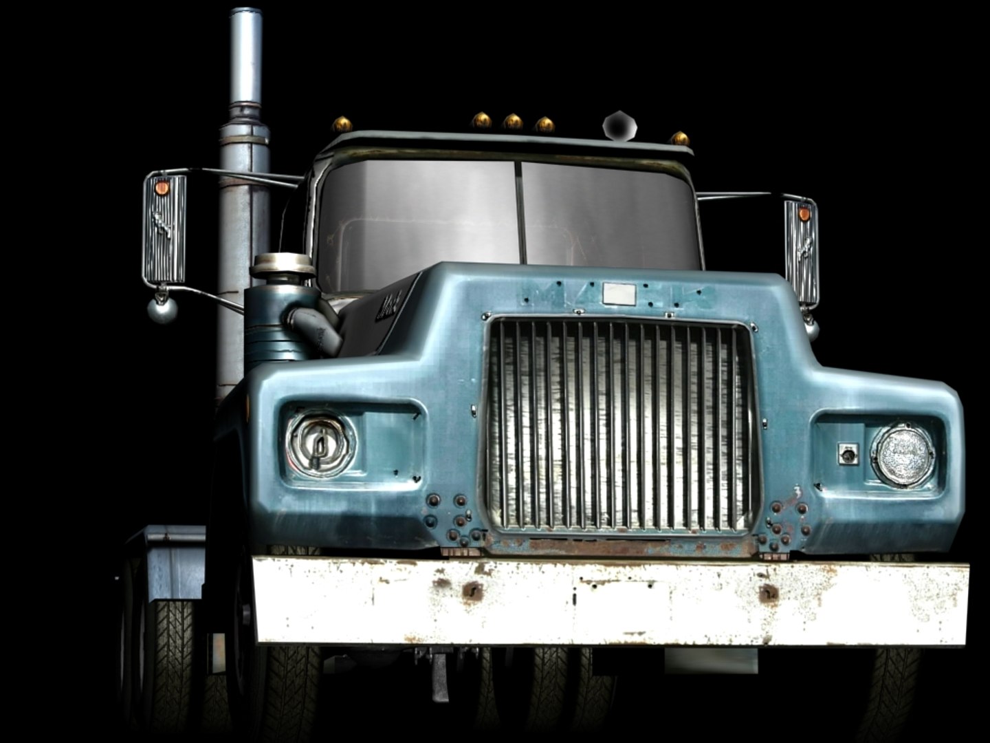Mack R Semi Sig 3d 3ds