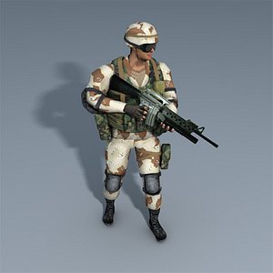 ranger desert 3d model