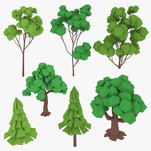 LowPoly Cartoon Trees