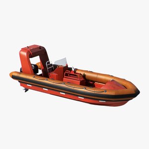 fast boat rigid inflatable 3d 3ds