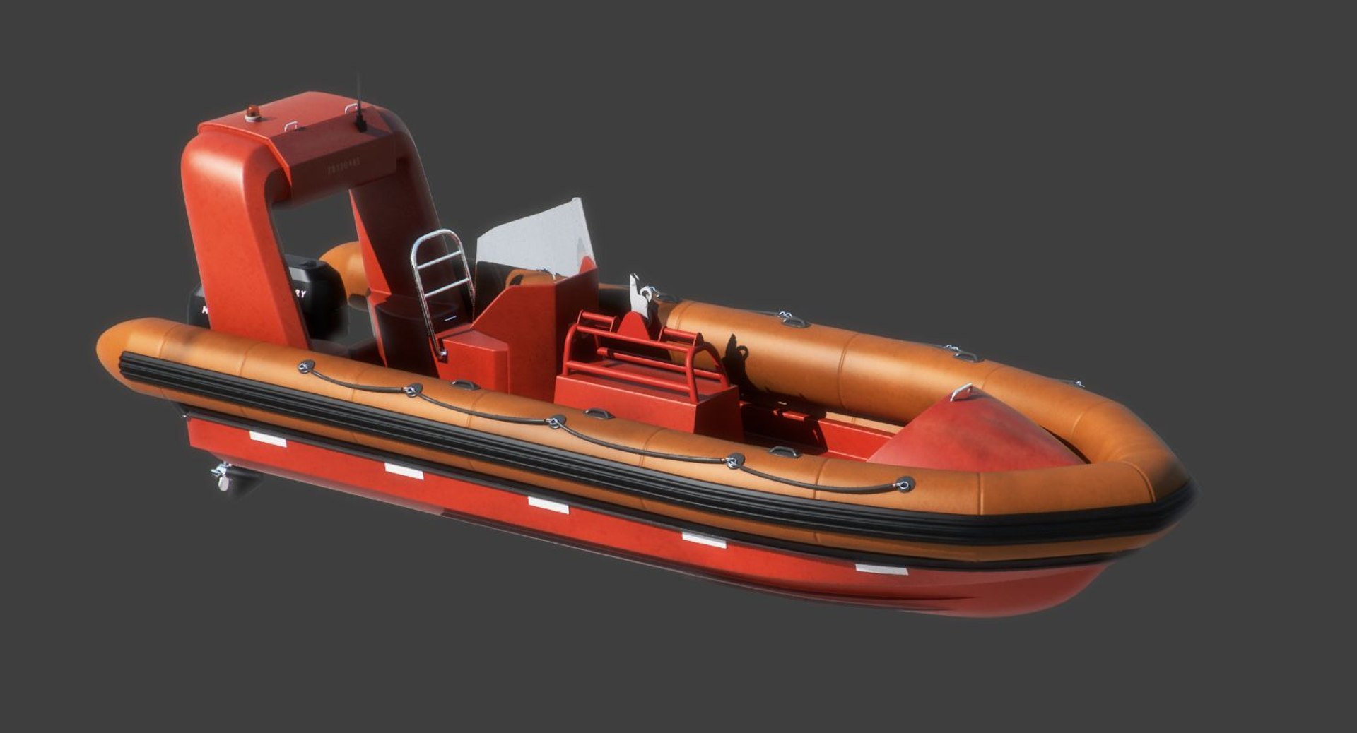 Fast Boat Rigid Inflatable 3d 3ds