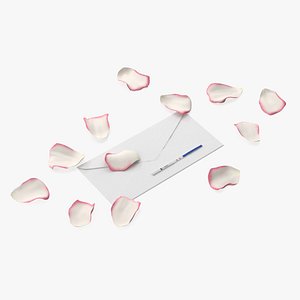 Positive Express Pregnancy Test with Rose Petals