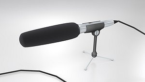 free microphone mic 3d model
