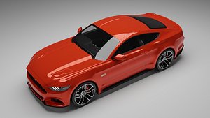 FORD MUSTANG GT 2016 COLOURED 3D model