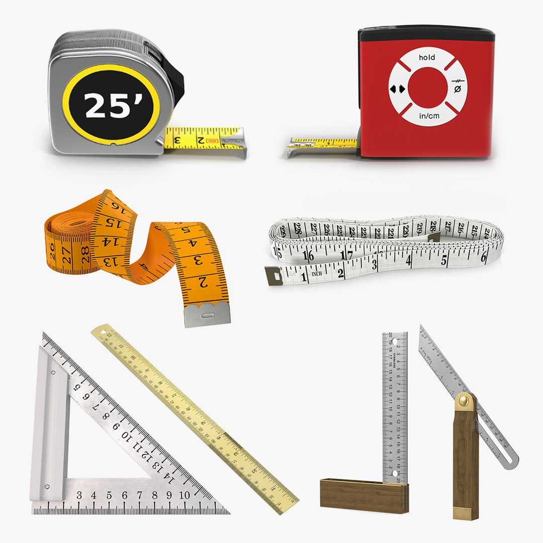 Measure Tools Collection 5 3D model preview