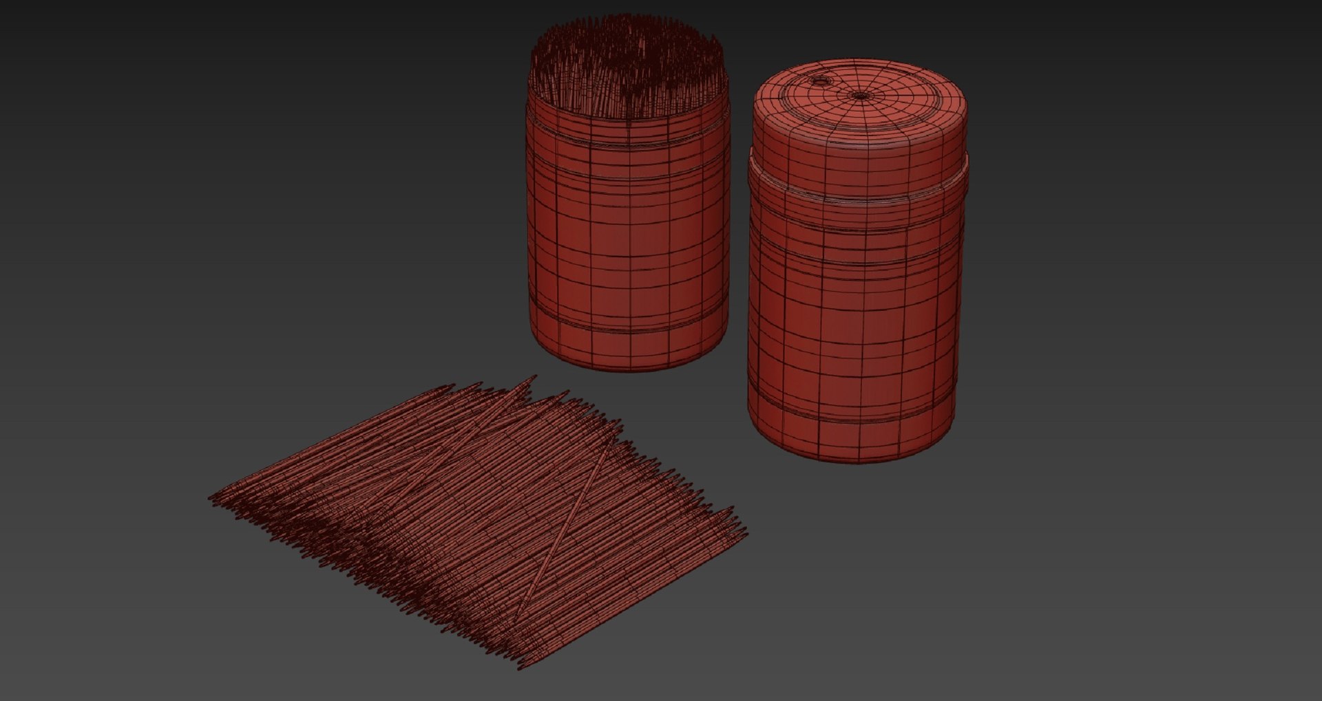 3D Toothpick Pack model - TurboSquid 1876365