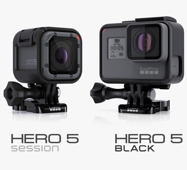 GoPro HERO 5ブラック＆セッション3Dモデル - TurboSquid 1084990