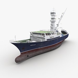 Tuna fishing vessel model