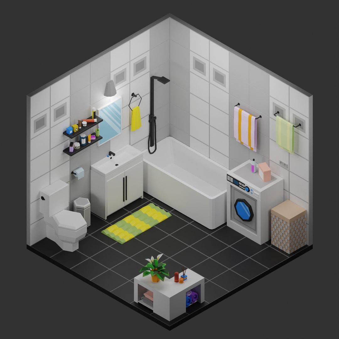 Simple Apartment Interiors Pack 2 Low Poly 3D - TurboSquid 1744218