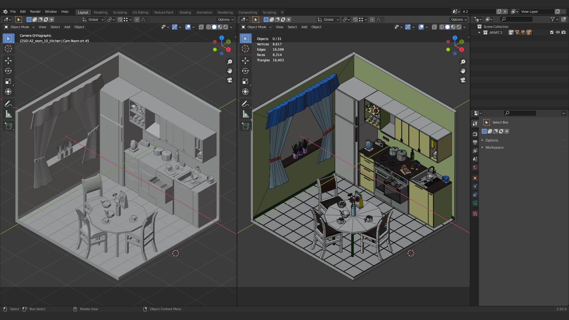 Simple Apartment Interiors Pack 2 Low Poly 3D - TurboSquid 1744218