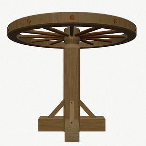 3D breaking wheel model