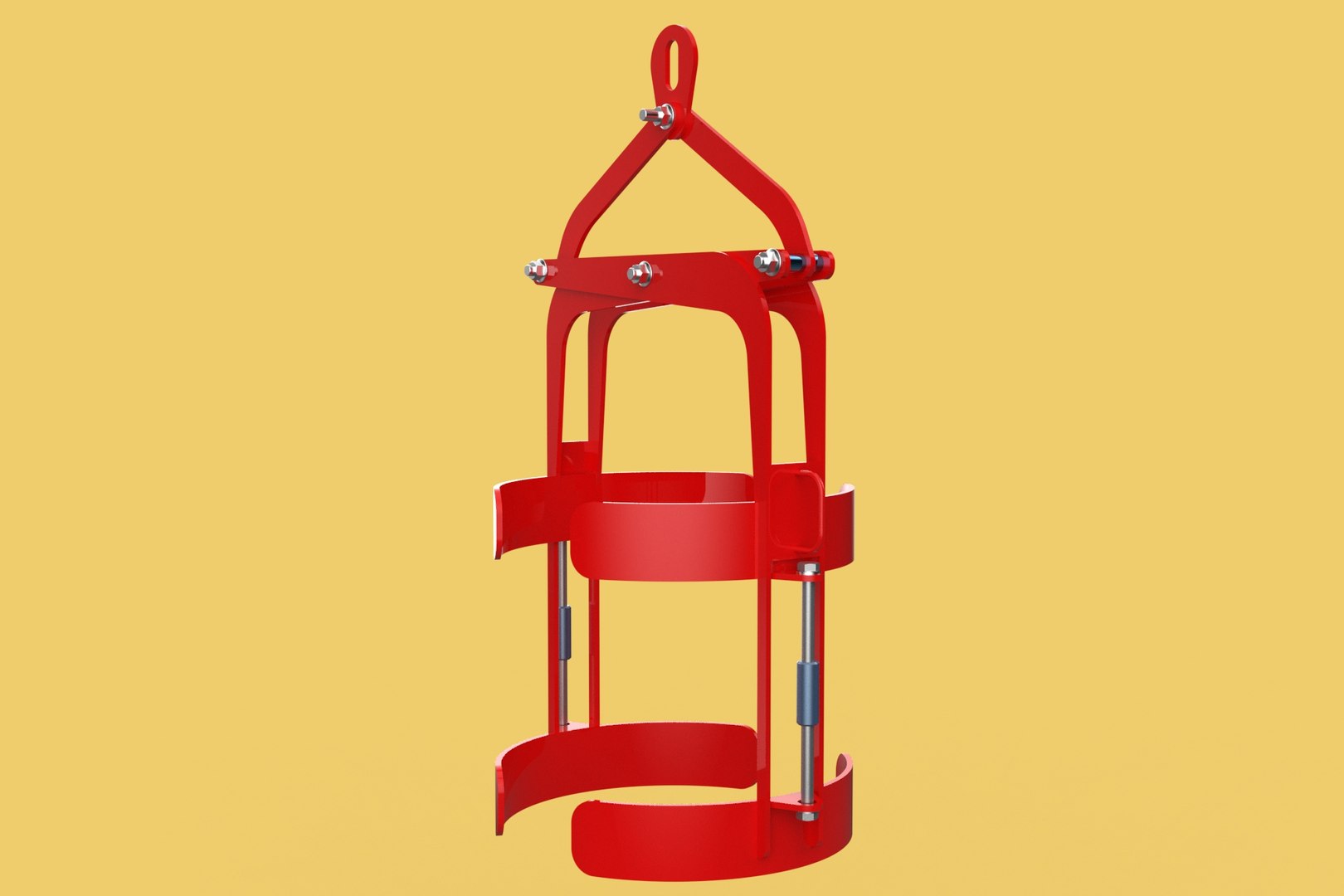 3D VERTICAL DRUM LIFTER TONGS SCISSOR GRIPPER LIFTING CLAMP GRAB ...