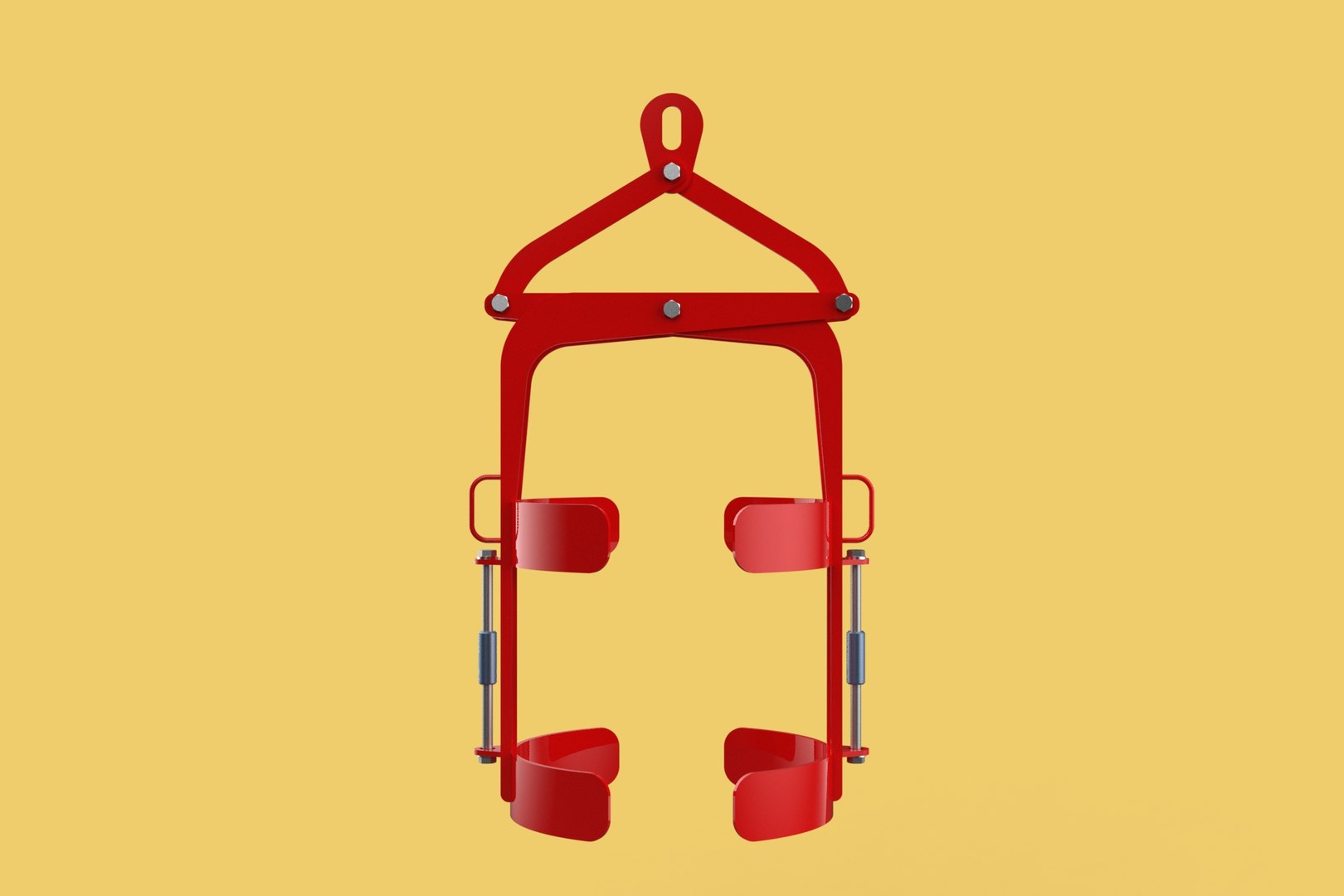 3D VERTICAL DRUM LIFTER TONGS SCISSOR GRIPPER LIFTING CLAMP GRAB ...