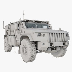 Typhoon VDV K-4836 Russian Armored Transport Full Interior Rigged Game Model 3D model