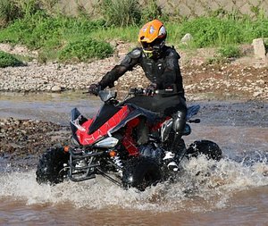 3D model Electric 4-Wheeler ATV Quad High-Detail Sports Motorcycle