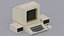 Retro Personal computer low poly design