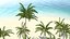 Tropical Island with Palm Trees