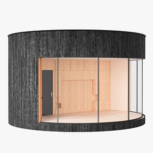 3D model Outdoor Cylindrical Cabin 3D model