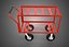 3D KITCHEN SERVICE FOOD UTILITY ROLLING TWO TIER RACK TROLLEY CART