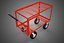 3D KITCHEN SERVICE FOOD UTILITY ROLLING TWO TIER RACK TROLLEY CART