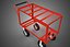 3D KITCHEN SERVICE FOOD UTILITY ROLLING TWO TIER RACK TROLLEY CART