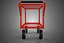 3D KITCHEN SERVICE FOOD UTILITY ROLLING TWO TIER RACK TROLLEY CART