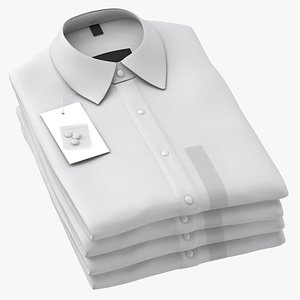 Folded Button Down Shirts 4 Pile Color Variations(1)