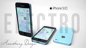 apple iphone 5c 3d model
