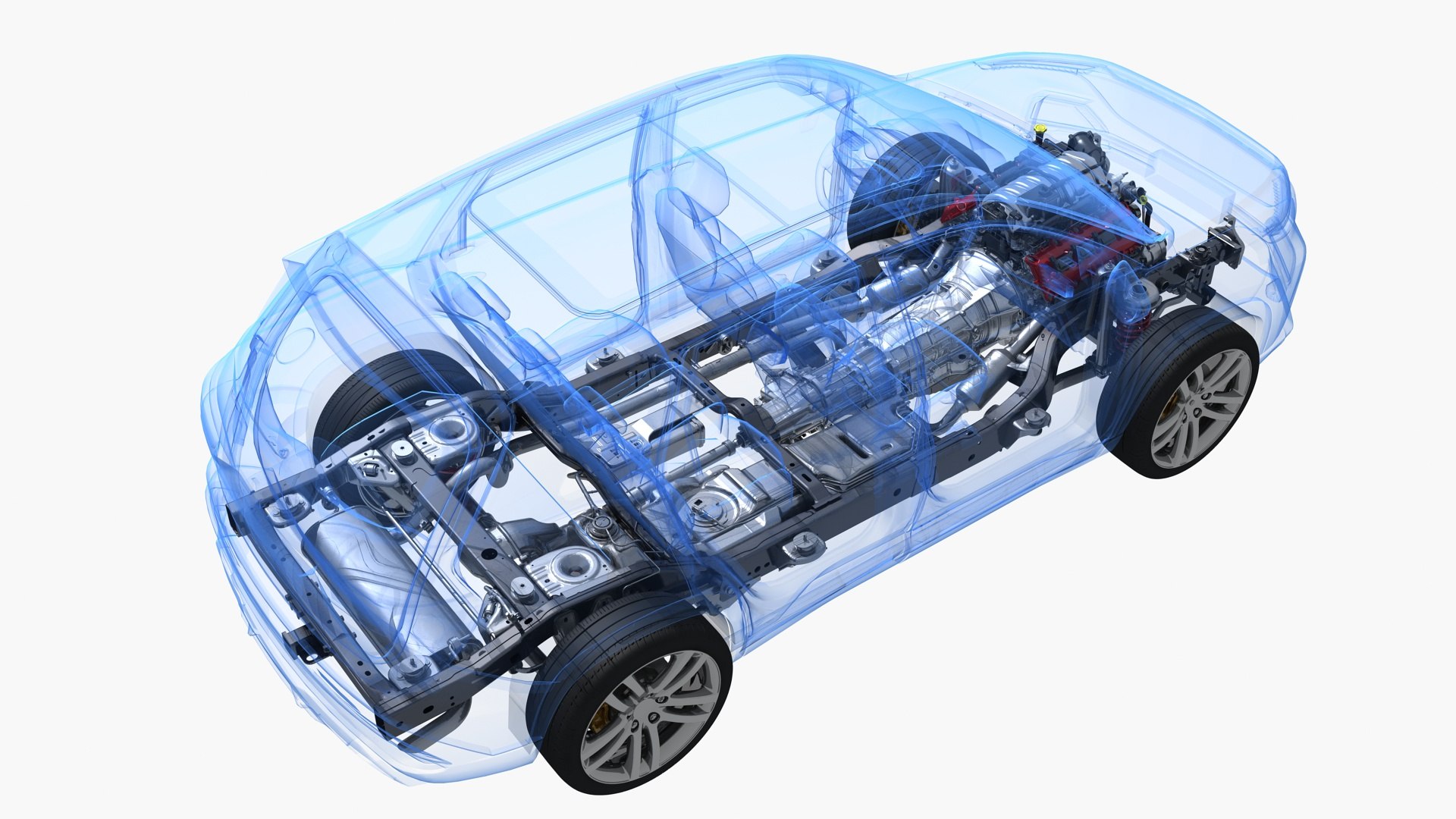 SUV Chassis X Ray Collection Model TurboSquid 2053160