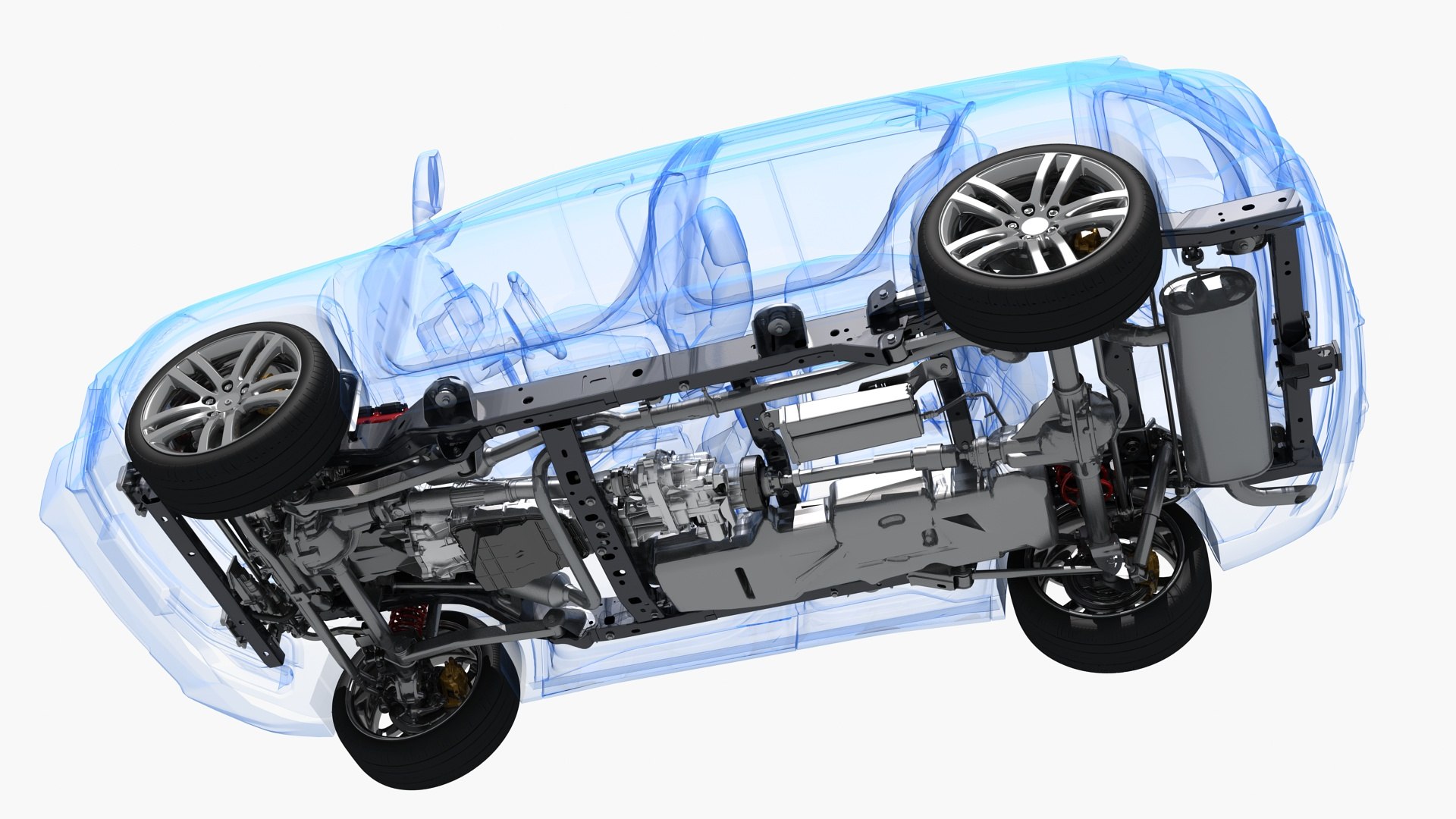 SUV Chassis X Ray Collection Model TurboSquid 2053160