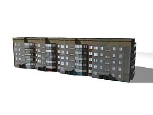 Multifamily house Low Poly