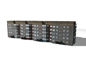 Multifamily house Low Poly