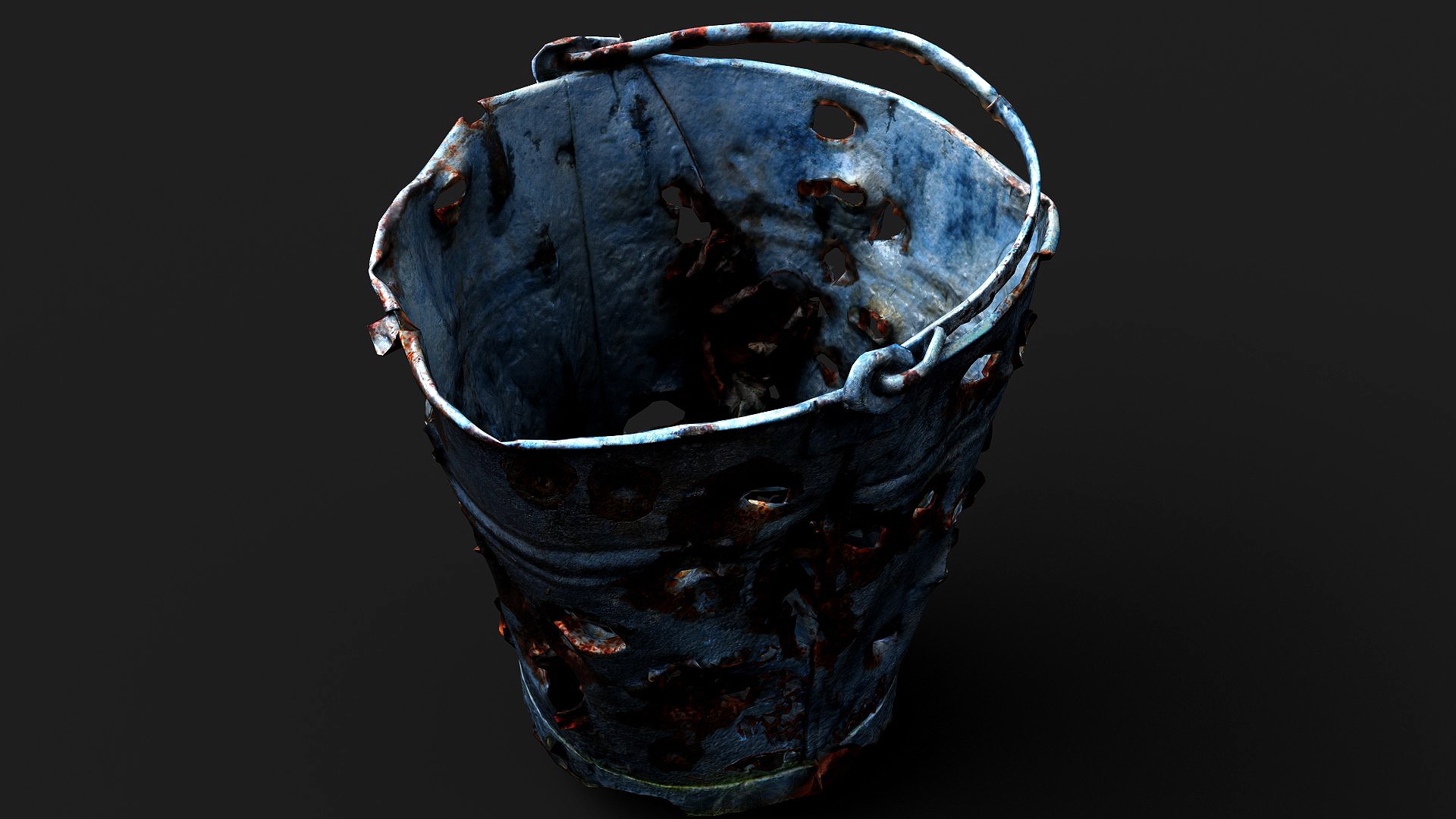 rusty bucket bullet holes debris PBR photogrammetry 3D model https://p.turbosquid.com/ts-thumb/Or/AhFJkV/EN/preview5/jpg/1765890654/1920x1080/fit_q87/5b317abb15eeee505e3a9e4b96238713631c42f7/preview5.jpg