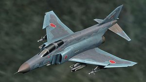 3D F4 Phantom 2 -Kai Texture-Fully Rigged-Changeble Decal -Text