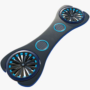 Sci Fi Hoverboard 3 All PBR Unity UE Textures Included 3D model