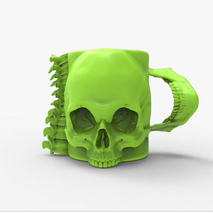 skulls mug 3D model