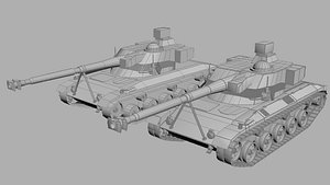 sk-105 light armor tank model