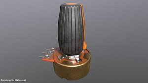 Rotary potentiometer 3D model
