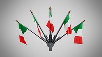 Wall Mount Flags 5 Of Italy