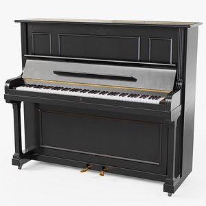 Black Upright Piano