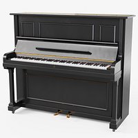 Black Upright Piano