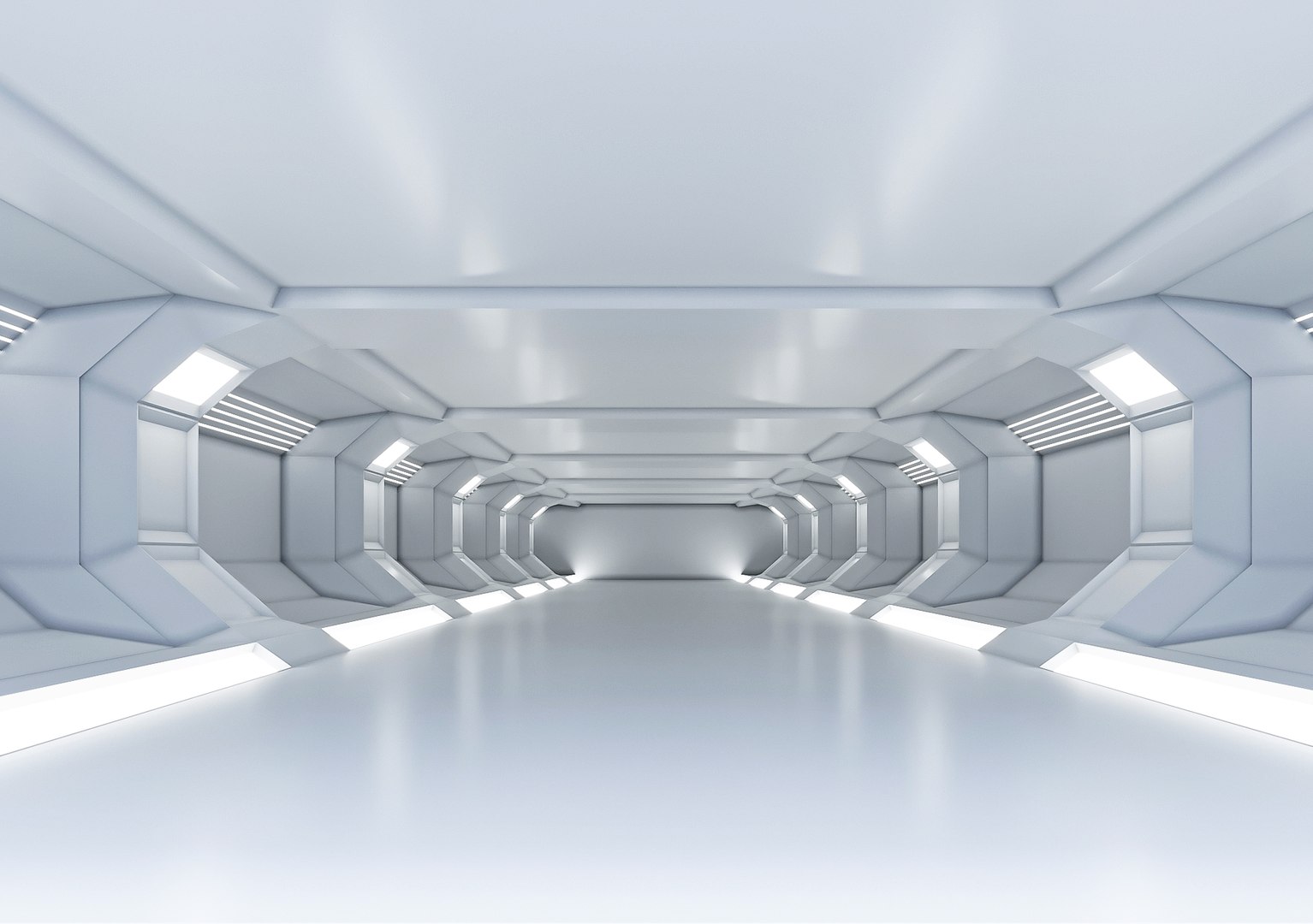 Low Poly Sci Fi Corridor 07 3D - TurboSquid 2095787