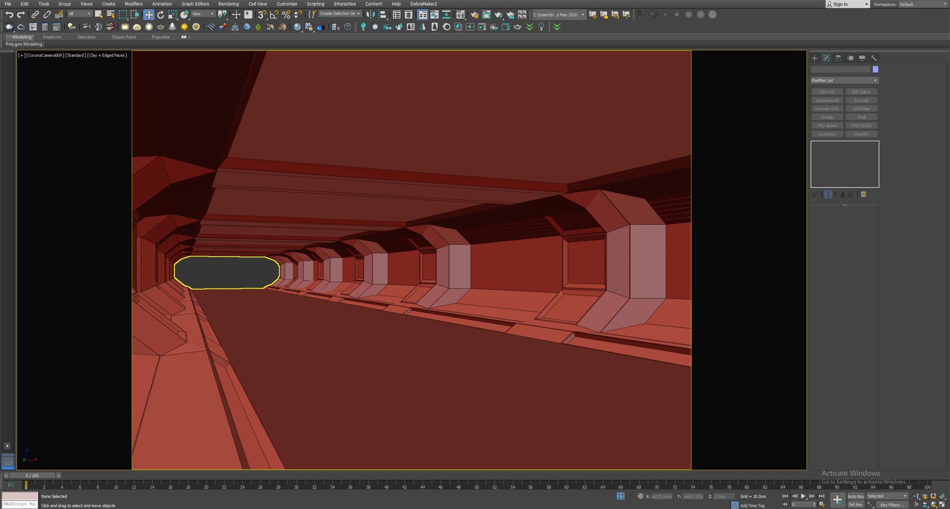 Low Poly Sci Fi Corridor 07 3D - TurboSquid 2095787