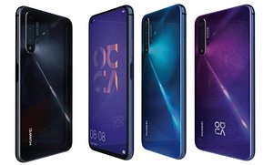 huawei nova 5t colors 3D model