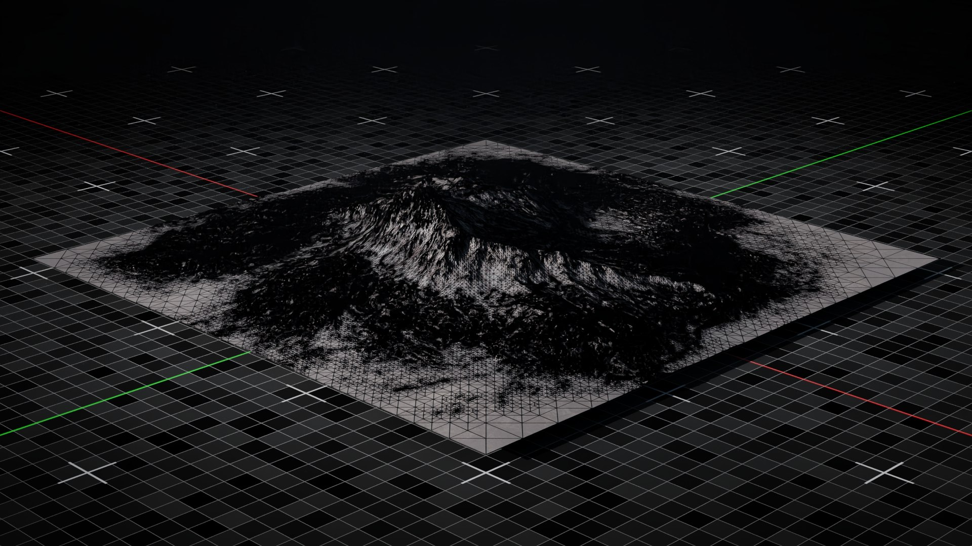 3D Volcano Terrain Mountain Version 5 - TurboSquid 2192159