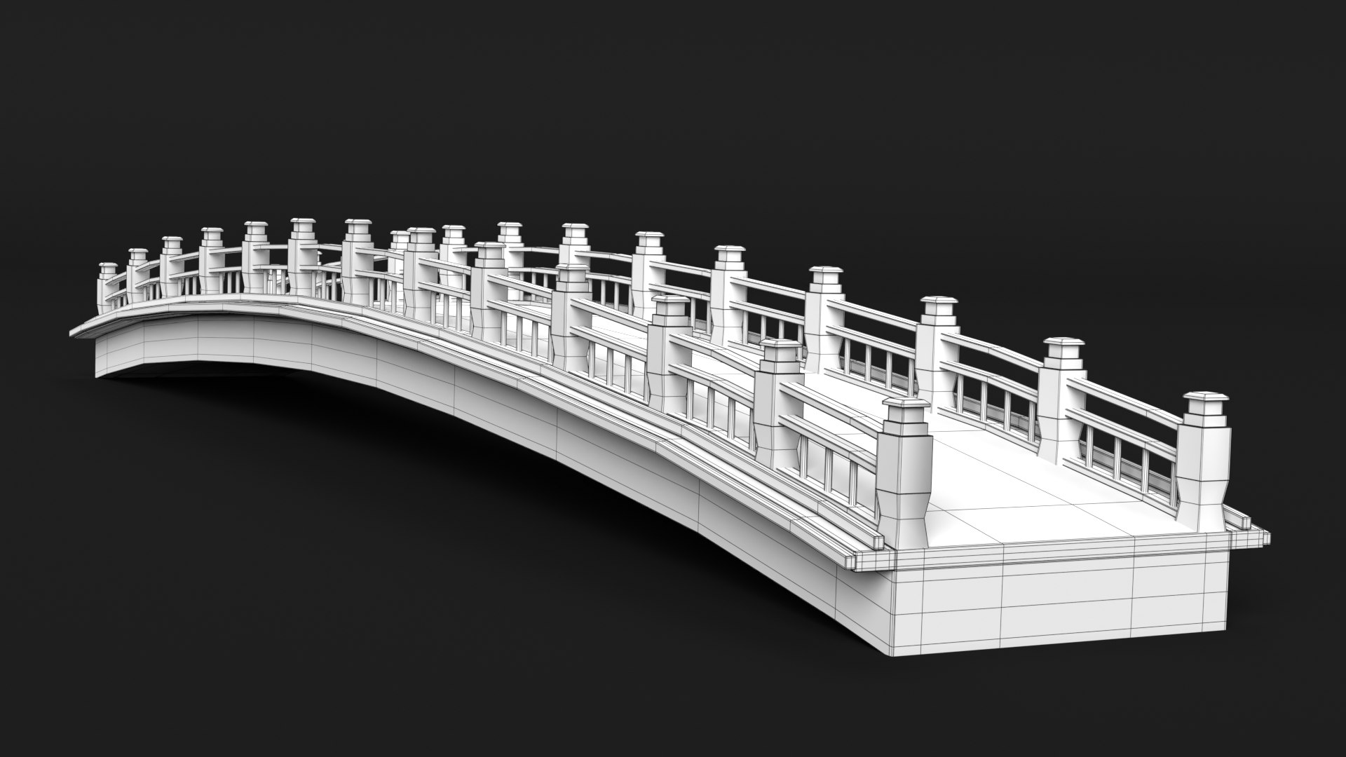 Road Bridge Model - TurboSquid 1601130