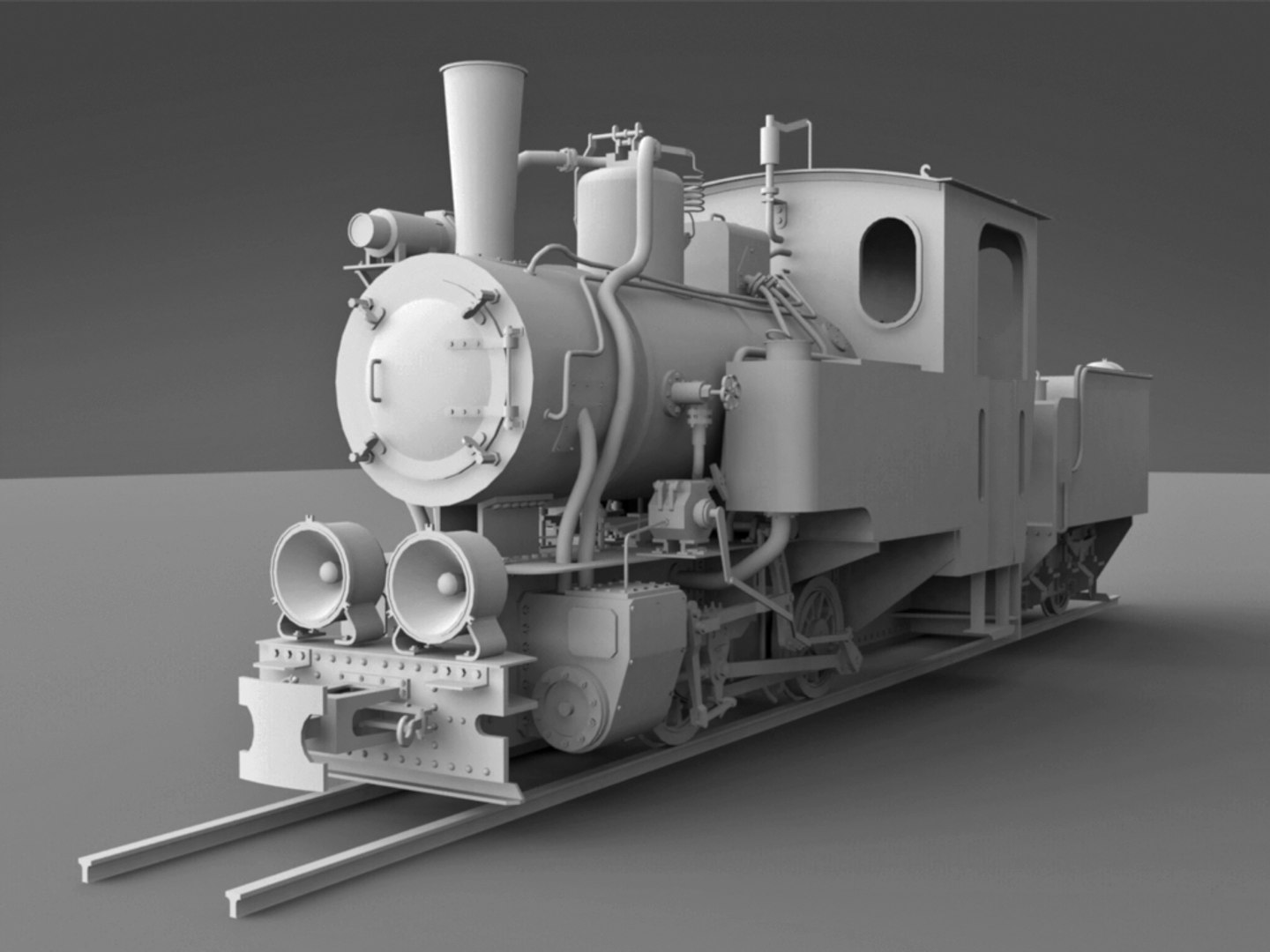 Free 3d model steam locomotive (120) фото