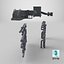 Stylized Industrial Wall Pipes and Roof Vents Pack