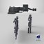 Stylized Industrial Wall Pipes and Roof Vents Pack